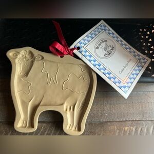 Vintage 1986 - Brown Bag Cookie Art Mold - Cow Holstein, Hill Design